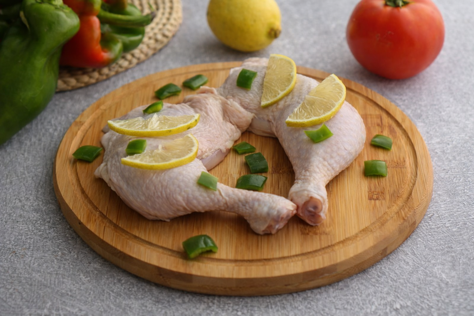 افخاذ دجاج نيء